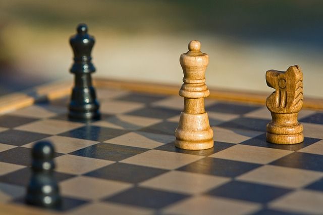 The three phases of a chess game: opening, middlegame, endgame