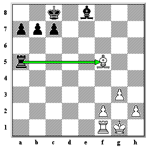 Rook capturing bishop to remove check