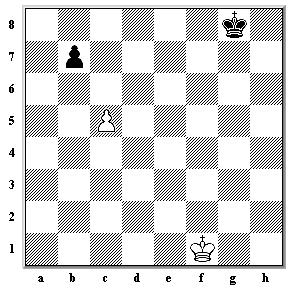 Diagram showing pawns before black moves two squares